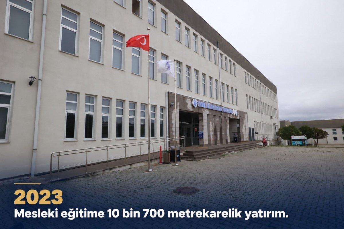Tekirdağ NKÜ’de Rektör Şahin Döneminde Mesleki Eğitime 10 Bin 700 Metrekarelik Yatırım