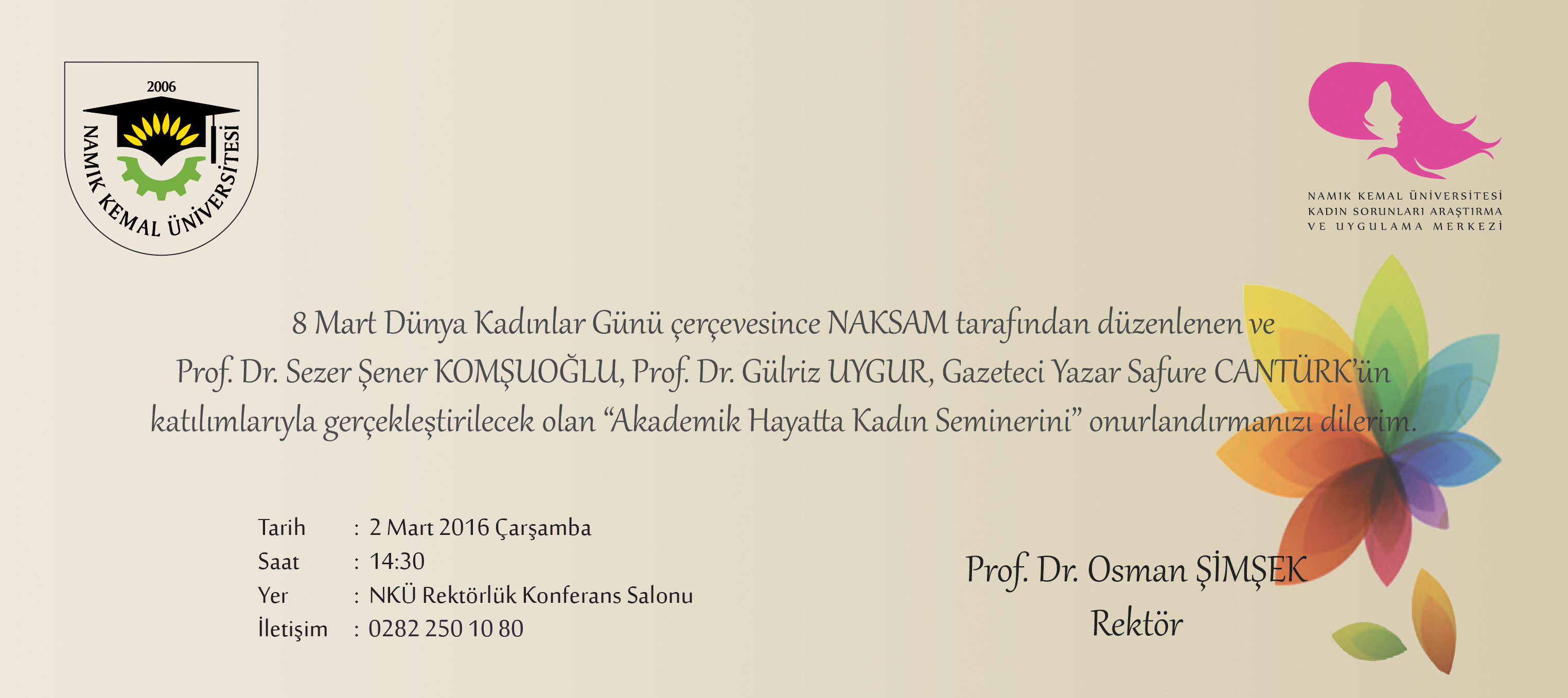 Akademik Hayatta Kadın Semineri