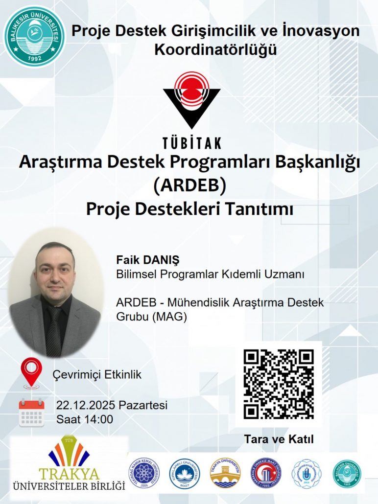 TÜBİTAK ARDEB Proje Destekleri Çevrim İçi Tanıtım Etkinliği: Whatsapp Image 2025 12 16 At 16 06 16 1 772X1030