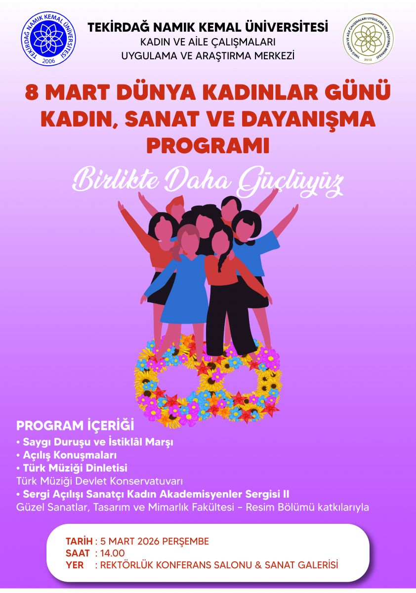 8 Mart Dünya Kadınlar Günü 'Kadın, Sanat ve Dayanışma' Programı: 8 Mar Afis